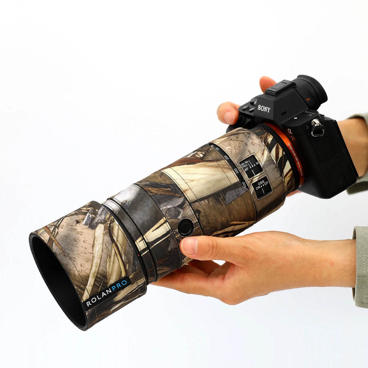 RolanPro Lens Coat for Sony FE 100-400mm F5.6-8 OSS (SEL100400) – Waterproof Camo Cover