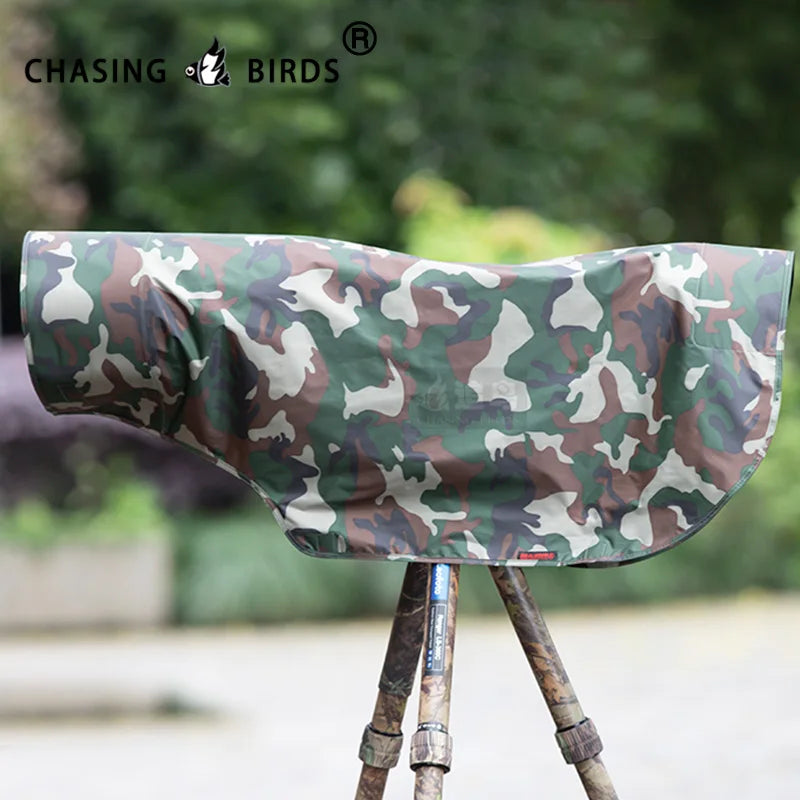 CHASING BIRDS rain coat for CANON RF 200-800 mm F6.3-9 IS USM camouflage and waterproof rain cover Sunscreen and UV protect M Military Green China Mainland