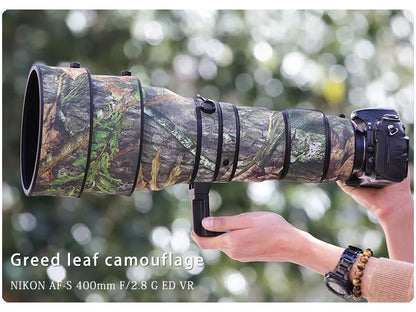 CHASING BIRDS Lens Coat for Nikon AF-S 400mm F2.8G ED VR – Waterproof Camo Cover