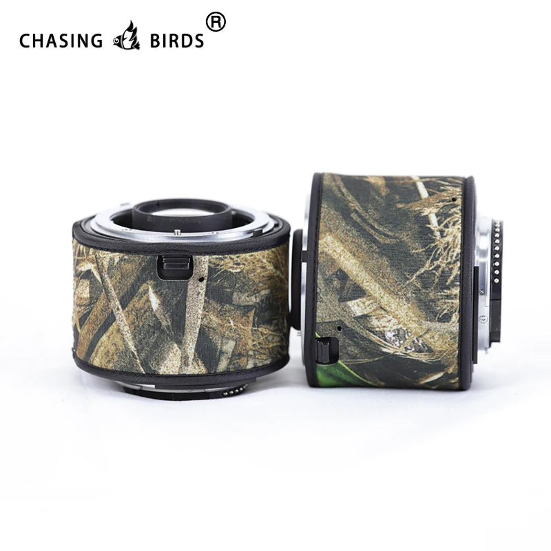 Chasing birds camouflage lens coat for NIKON AF-S teleconverter 1.4X 2.0X 1.7X waterproof and rainproof lens protective cover Reed 1.7X II China Mainland