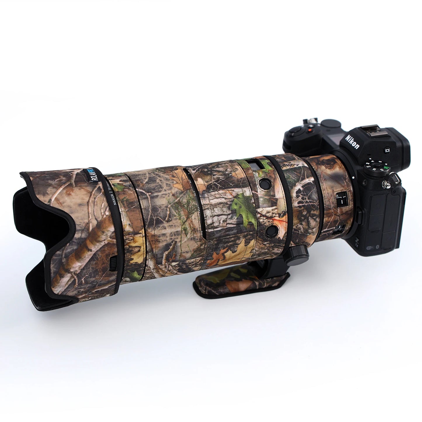 RolanPro Lens Coat for Nikon Z 70-200mm F2.8 VR S – Waterproof Camo Rain Cover