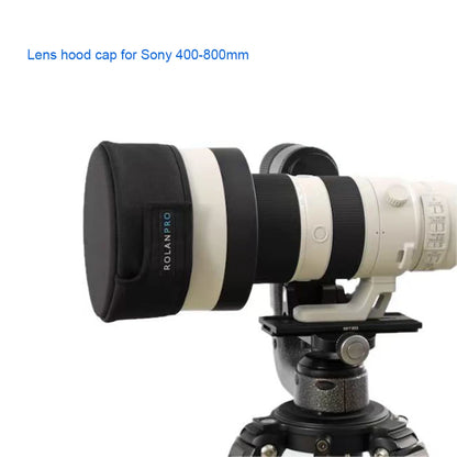 ROLANPRO Lens Hood Cap Folding Hood for Sony 400-800 mm F6.3-8 G OSS Telephoto Lens Storage Bag Drawstring Hardtop lens cover Lens Hood Cap China Mainland
