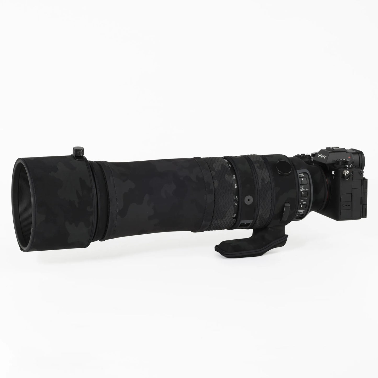 CHASING BIRDS camouflage lens coat for SIGMA 150-600mm F5-6.3 DG DN OS Sports for SONY E-mount waterproof lens protective cover Shadow Black China Mainland