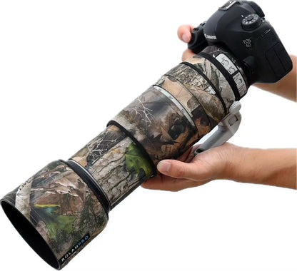 ROLANPRO Lens Camouflage Coat for Canon EF 100-400mm f4.5-5.6 L IS II USM Lens Protective Cover Guns Case Photography Backpack No.10 Waterproof China Mainland