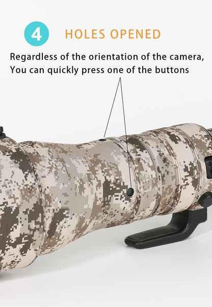 CHASING BIRDS camouflage lens coat for CANON RF 800mm F5.6 L IS USM elastic waterproof and rainproof lens protective cover