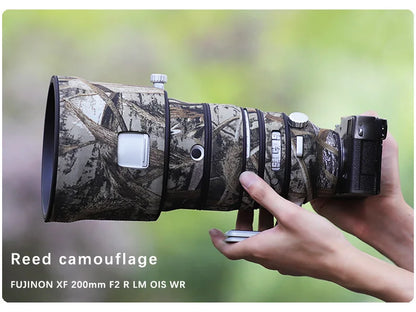 CHASING BIRDS camouflage lens coat for Fuji XF 200 F2 R waterproof and rainproof lens protective cover fujifilm xf 200 lens camo Reed China Mainland