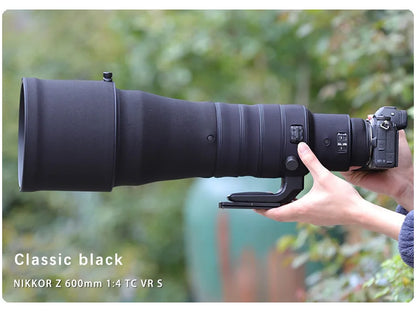 CHASING BIRDS camouflage lens coat for NIKON Z 600mm F4 TC VR S waterproof and rainproof lens protective cover z600 lens coat Classic black China Mainland