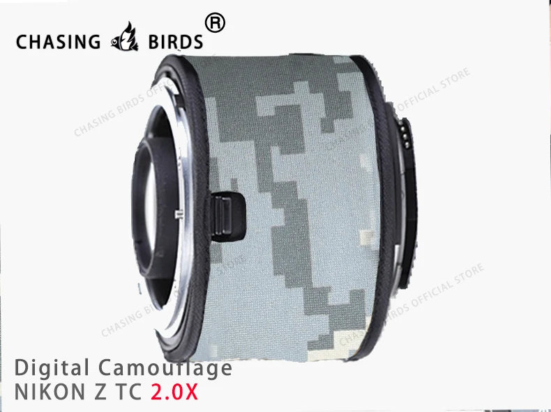 CHASING BIRDS camouflage lens coat for NIKON Z teleconverter 1.4X 2.0X waterproof and rainproof lens protective cover Digital 2.0X China Mainland