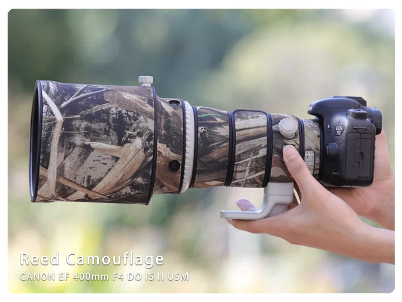 CHASING BIRDS camouflage lens coat for CANON EF 400mm F4 DO II USM waterproof and rainproof elasticity lens protective cover Reed China Mainland