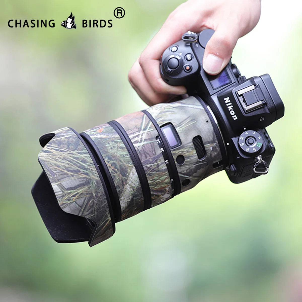 CHASING BIRDS camouflage lens coat for NIKON Z 24-70mm F2.8 S waterproof and rainproof lens protective cover nikon z 2470 f2.8