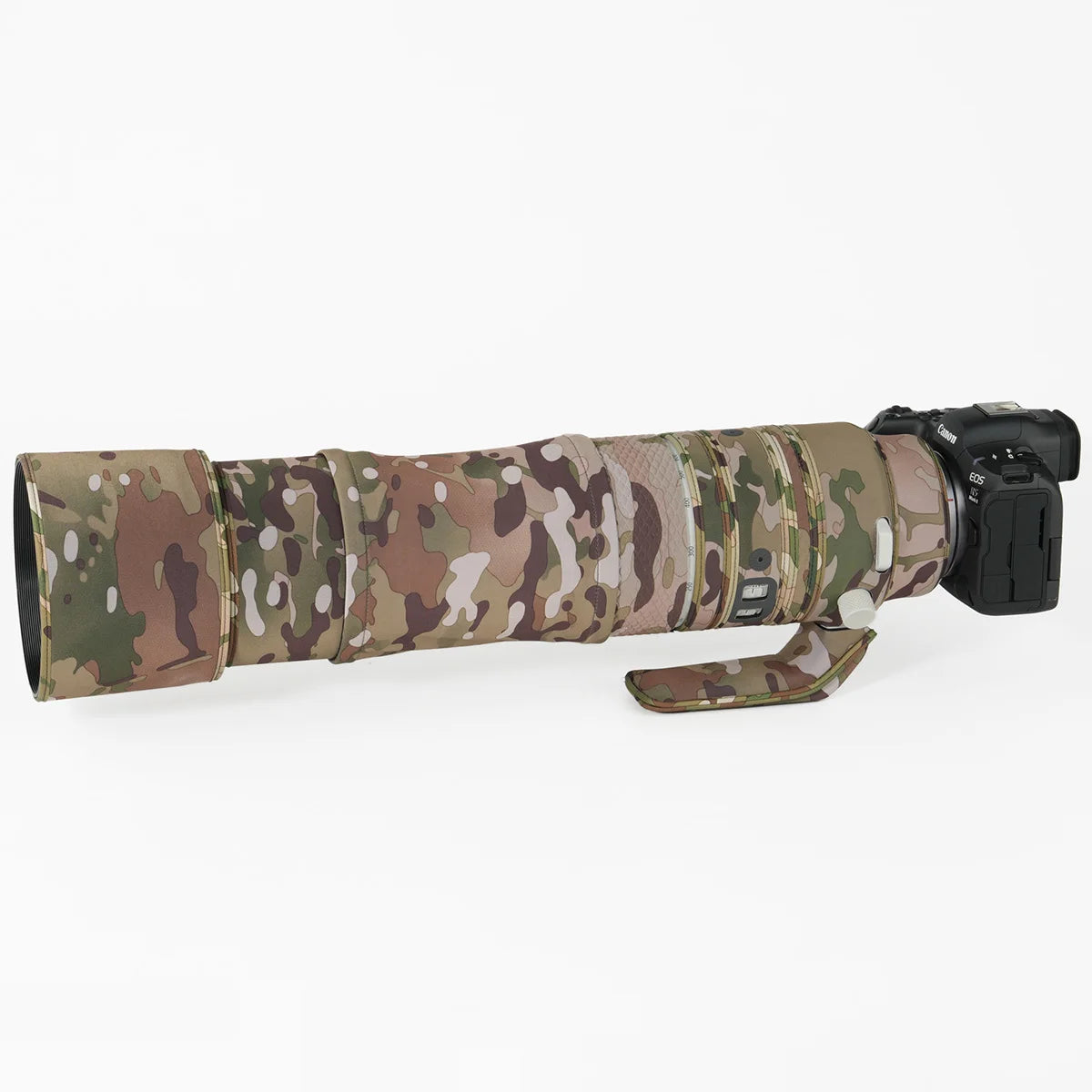 CHASING BIRDS camouflage lens coat for CANON RF 200 800 mm F 6.3-9 IS USM elastic waterproof and rainproof lens protective cover Desert China Mainland