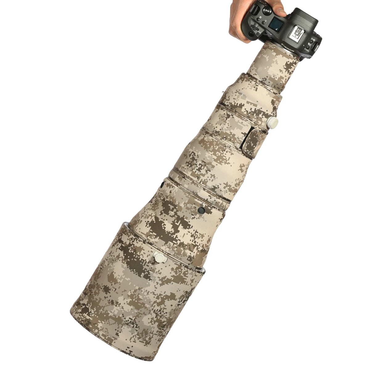 CHASING BIRDS camouflage lens coat for CANON RF 800mm F5.6 L IS USM elastic waterproof and rainproof lens protective cover Brown Grid China Mainland
