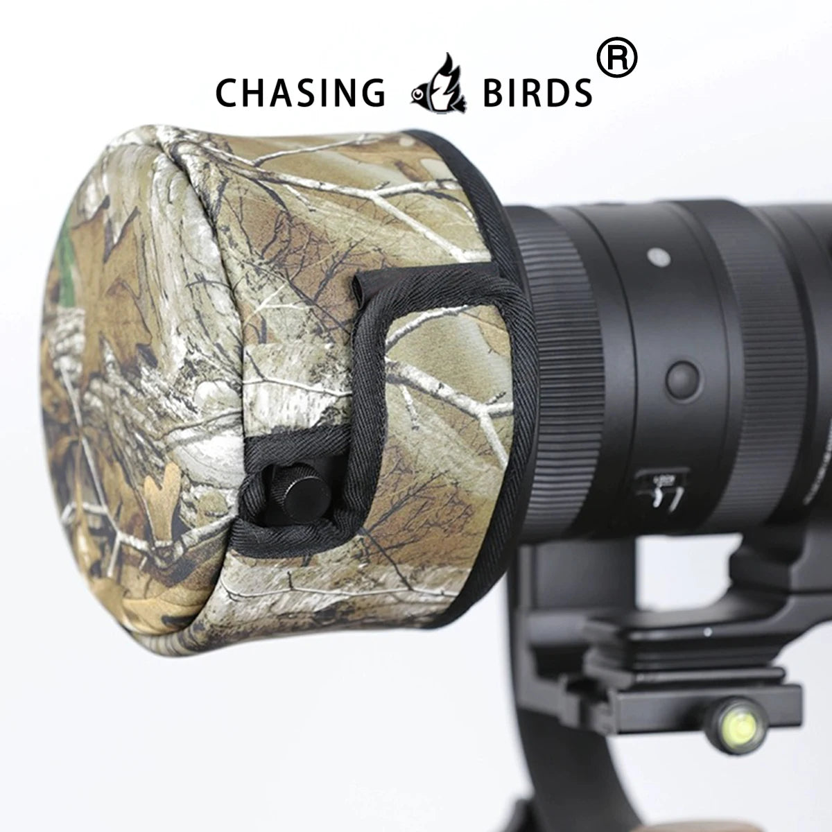 CHASING BIRDS camouflage waterproof shot lens cap for SONY 300 mm F 2.8 GM rainproof camo lens cap