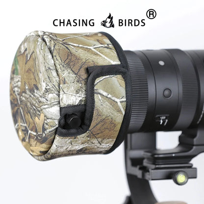 CHASING BIRDS camouflage waterproof shot lens cap for SONY 300 mm F 2.8 GM rainproof camo lens cap