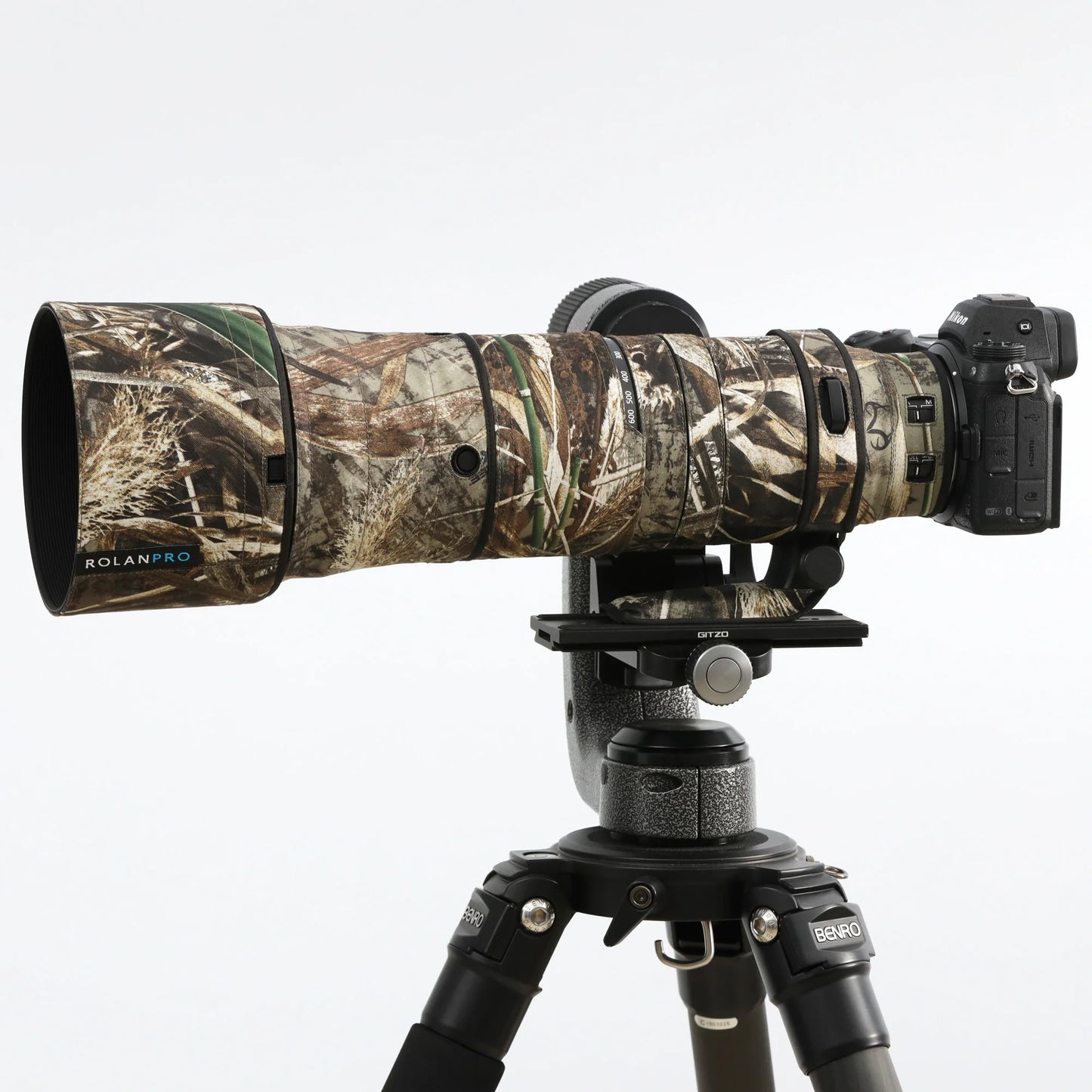 ROLANPRO Waterproof Lens Coat for Nikon Z 180-600mm F/5.6-6.3 VR Rain Cover Lens Protective Case z 180 600 Guns Cloth Bag Cap