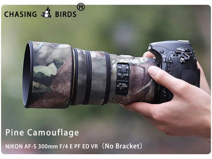 CHASING BIRDS camouflage lens coat for NIKON AF-S 300mm F4 E PF ED VR waterproof and rainproof lens protective cover nikon 300 Pine RT-1 China Mainland