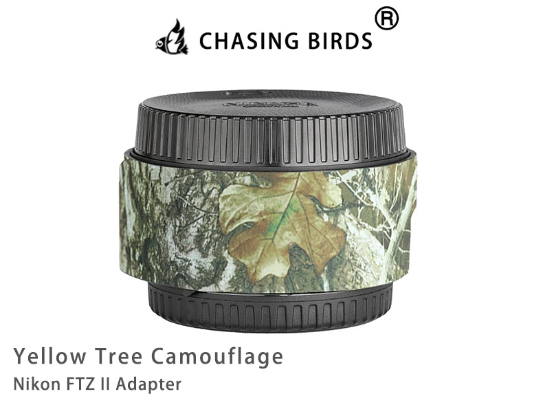 CHASING BIRDS Camouflage Waterproof Protective Coat for Nikon FTZ II Adapter rainproof cover Yellow Tree China Mainland