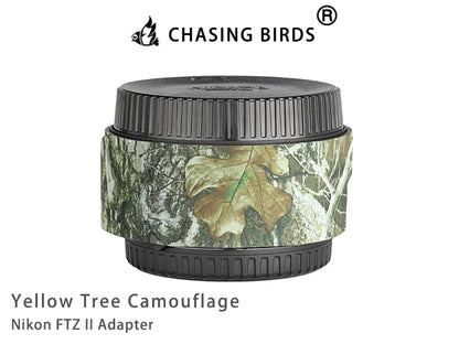 CHASING BIRDS Camouflage Waterproof Protective Coat for Nikon FTZ II Adapter rainproof cover Yellow Tree China Mainland