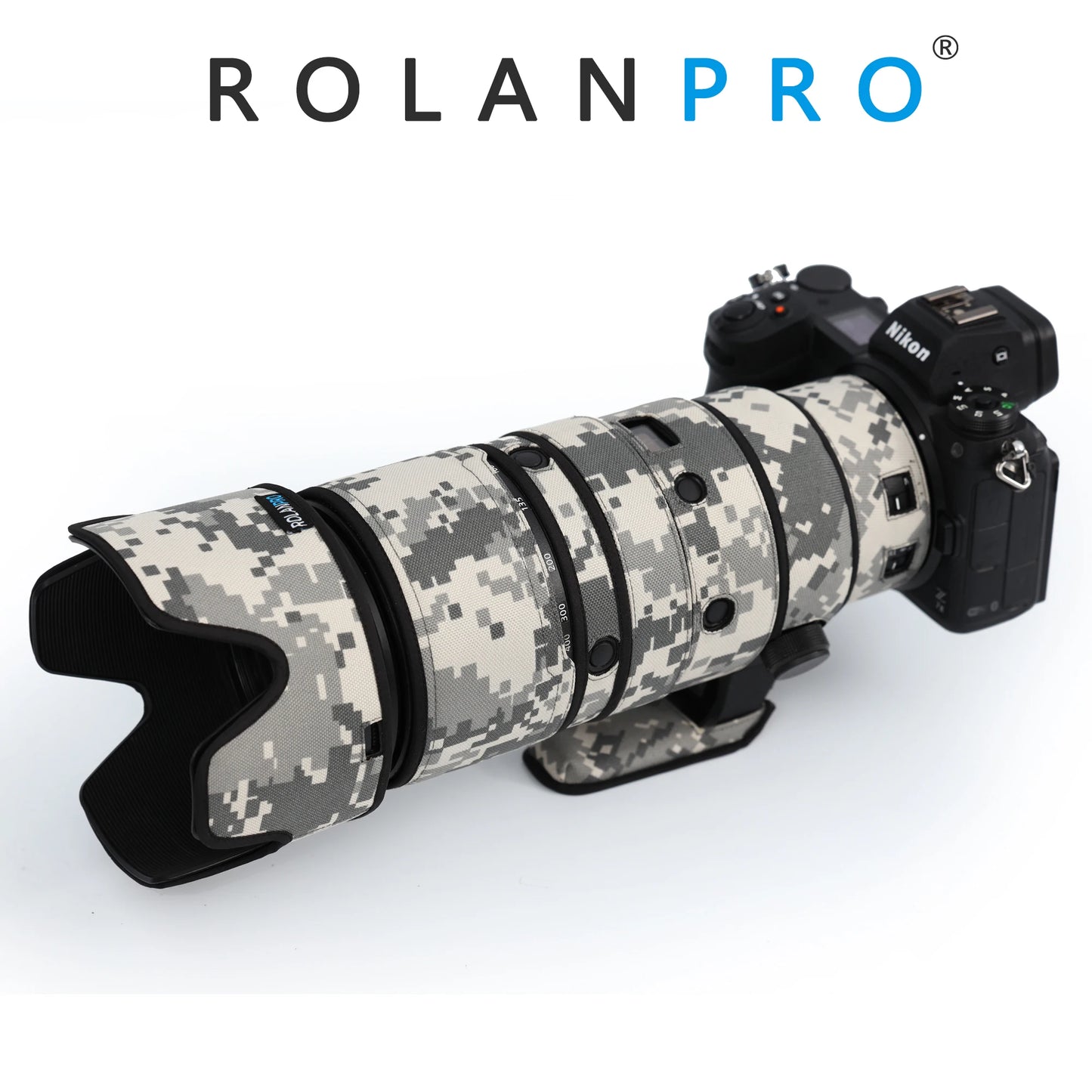 RolanPro Lens Coat for Nikon Z 100-400mm F4.5-5.6 VR S – Waterproof Camo Rain Cover