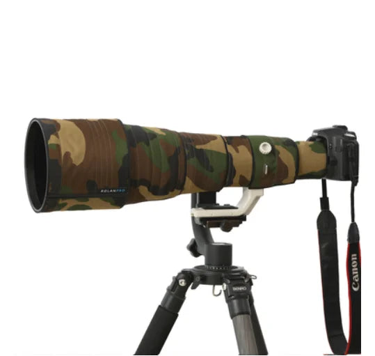 ROLANPRO Lens Camouflagt Coat for Canon EF 800mm F/5.6 L IS USM Lens Protective Sleeve Guns Case Canon 800 f5.6 Coat Backpack No.6 Waterproof China Mainland