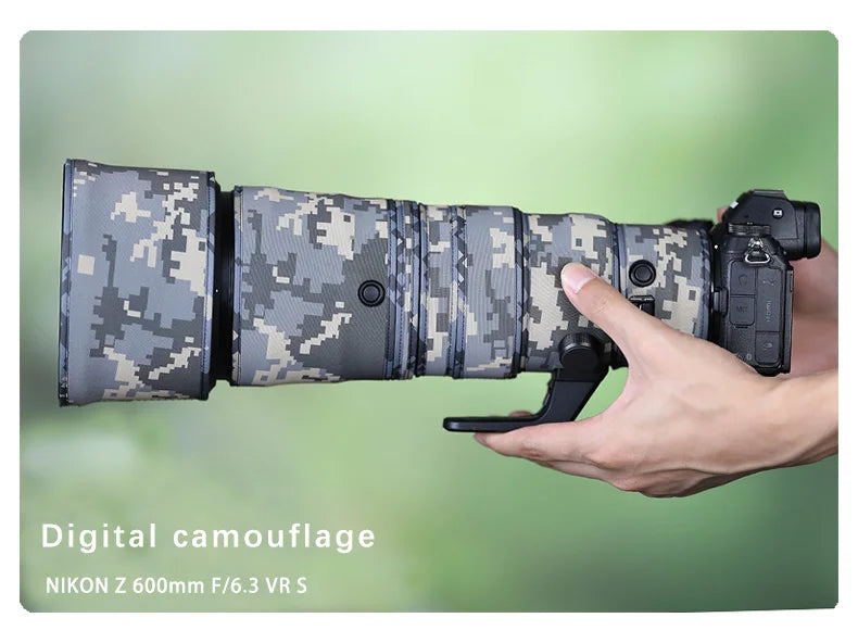 CHASING BIRDS camouflage lens coat for NIKON Z 600mm F6.3 VR S waterproof and rainproof lens protective cover Z 600 lens cover Digital China Mainland