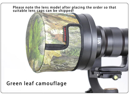 CHASING BIRDS lens cap lens camouflage waterproof shot cap for CANON NIKON lens hood rainproof camo lens cap Green leaf China Mainland