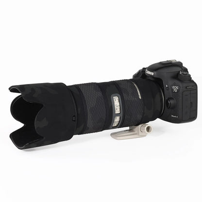 CHASING BIRDS camouflage lens coat for CANON EF 70 200 mm F2.8 L IS II or III USM waterproof and rainproof lens protective cover Shadow Black China Mainland