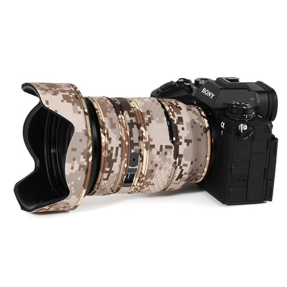 CHASING BIRDS Version IV Lens Camouflage Coat for SONY FE 24-70mm F2.8 GM II waterproof and rainproof protective cover Brown Grid China Mainland