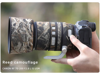 CHASING BIRDS camouflage lens coat for CANON RF 70 200 mm F2.8 L IS USM waterproof and rainproof lens coat protective cover Reed China Mainland