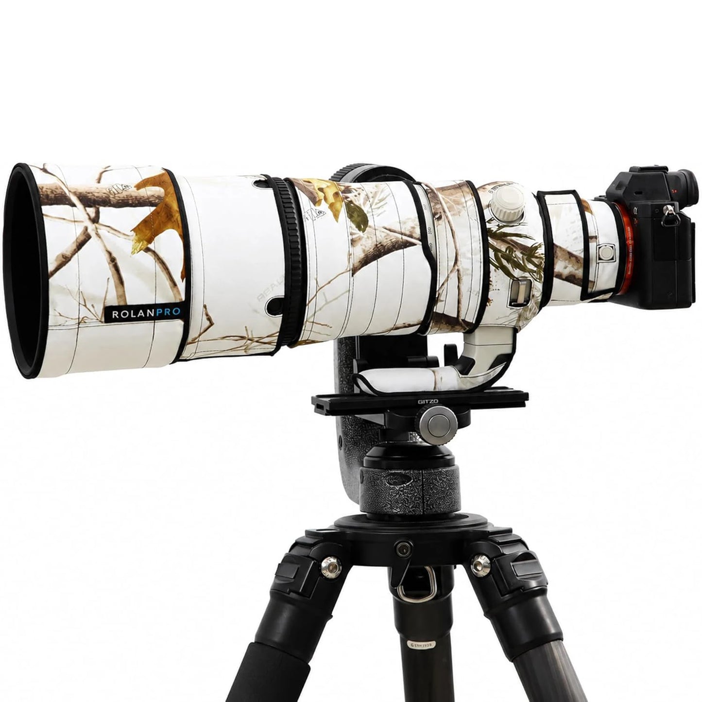 RolanPro Lens Coat for Sony FE 100-400mm F4.5 GM OSS – Waterproof Camo Rain Cover