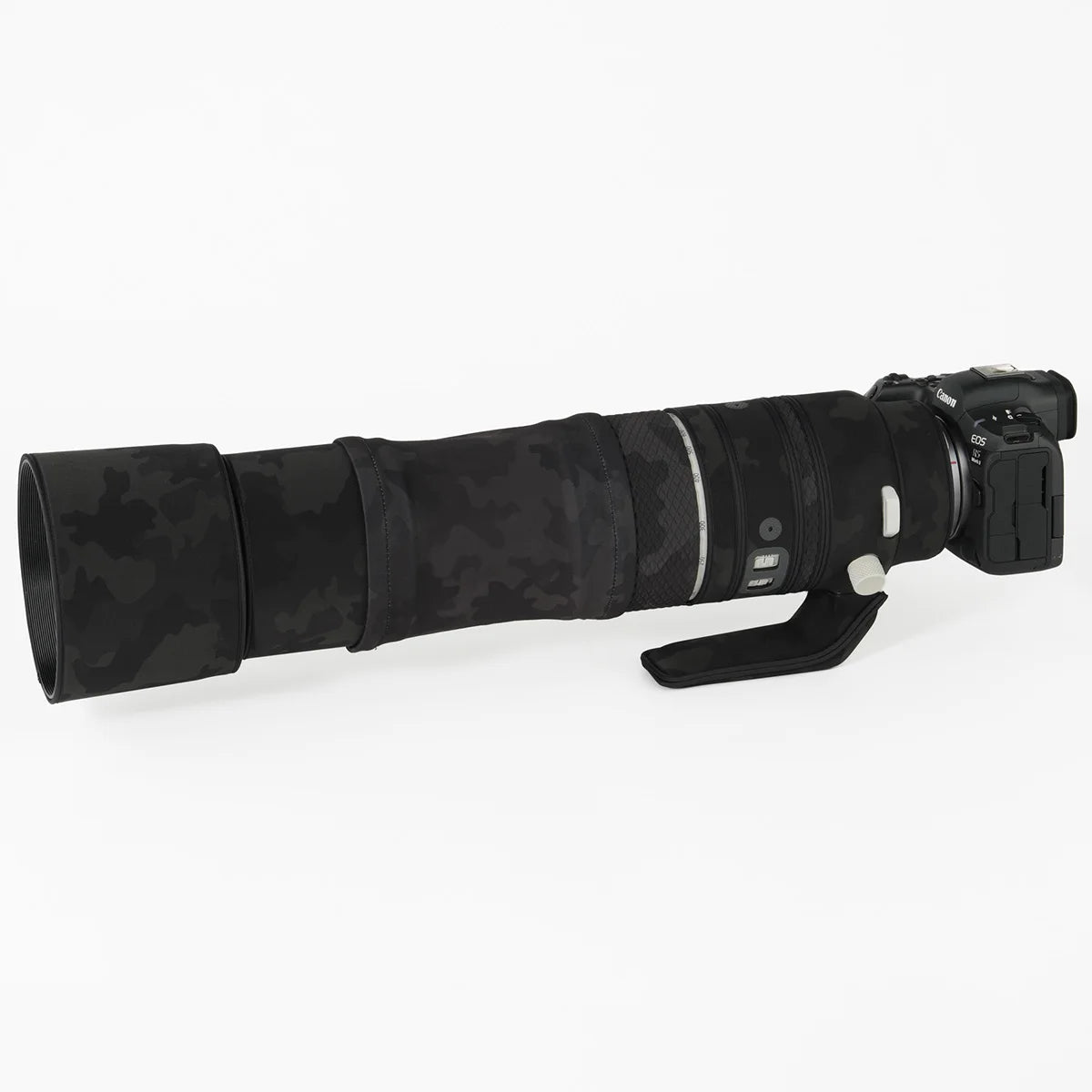 CHASING BIRDS camouflage lens coat for CANON RF 200 800 mm F 6.3-9 IS USM elastic waterproof and rainproof lens protective cover Shadow Black China Mainland