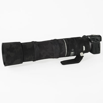 CHASING BIRDS camouflage lens coat for CANON RF 200 800 mm F 6.3-9 IS USM elastic waterproof and rainproof lens protective cover Shadow Black China Mainland