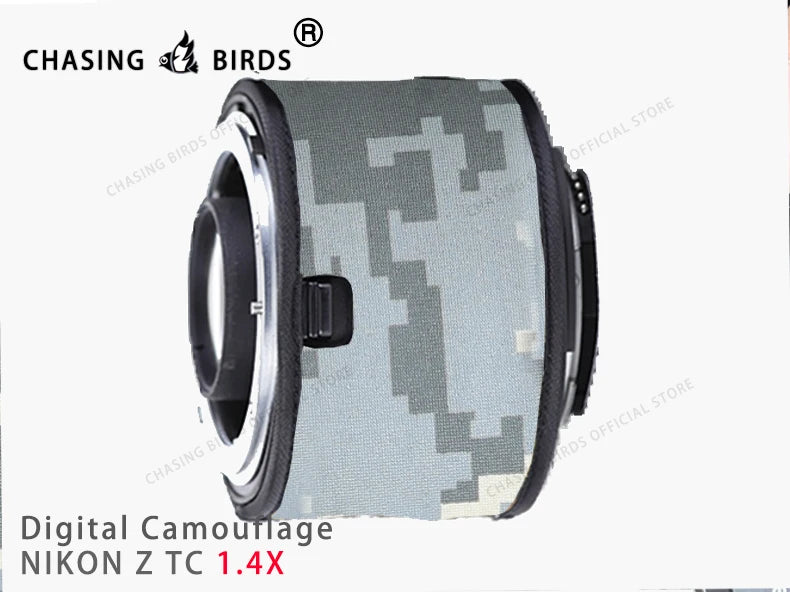 CHASING BIRDS camouflage lens coat for NIKON Z teleconverter 1.4X 2.0X waterproof and rainproof lens protective cover Digital 1.4X China Mainland