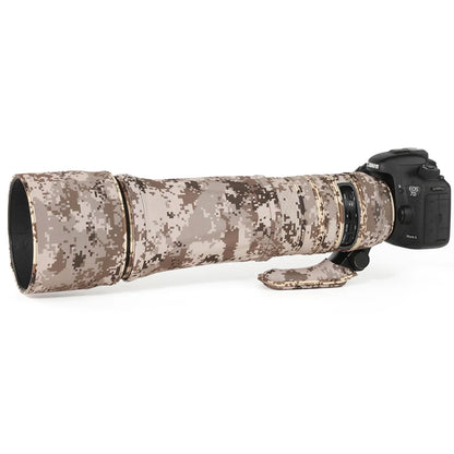 CHASING BIRDS Lens Camouflage Waterproof Coat for TAMRON SP 150-600 mm F5-6.3 Di VC USD A011 Rainproof Lens Protective Cover Brown Grid China Mainland