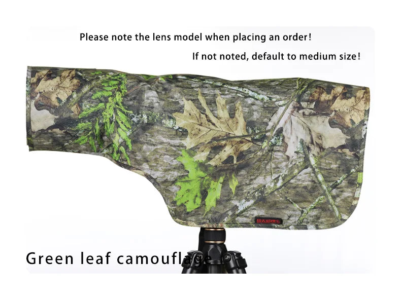 CHASING BIRDS rain coat for CANON RF 200-800 mm F6.3-9 IS USM camouflage and waterproof rain cover Sunscreen and UV protect M Green leaf China Mainland