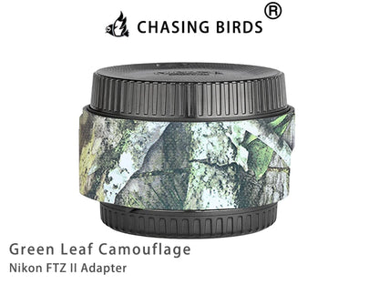 CHASING BIRDS Camouflage Waterproof Protective Coat for Nikon FTZ II Adapter rainproof cover Green Leaf China Mainland