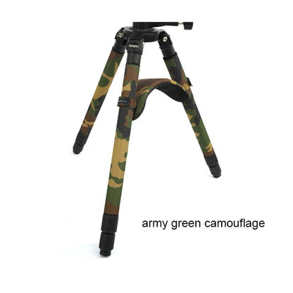 ROLANPRO No Axis Tripod Shoulder Pads Shielding Sleeve Case Shoulder Pads Camera Guns Clothing For GITZO Benro RRS LEOFOTO Green camouflage China Mainland