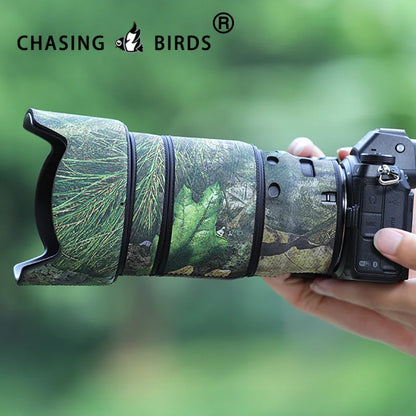 CHASING BIRDS camouflage lens coat for NIKON Z 50 mm F1.2 S waterproof and rainproof lens protective cover