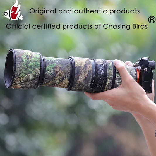 CHASING BIRDS Camouflage Lens Coat for SIGMA 100-400mm F5-6.3 DG DN OS for SONY E-mount Waterproof and Rainproof Len Protective