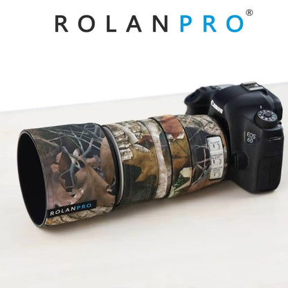 RolanPro Lens Coat for Canon EF 70-300mm F4-5.6L IS USM – Waterproof Camo Rain Cover