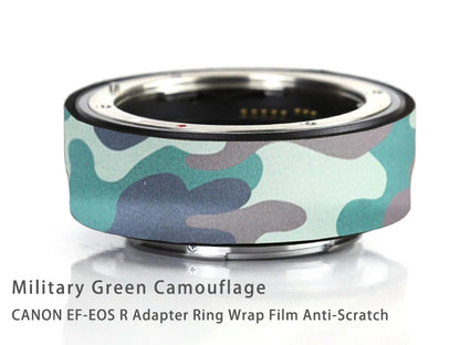 CHASING BIRDS Camouflage Waterproof Protective Coat for Canon EF-EOS R Adapter Ring Wrap Film Anti-Scratch Military Green China Mainland