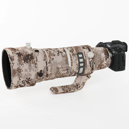 CHASING BIRDS camouflage lens coat for CANON RF 100-300 mm F2.8 L IS USM elastic waterproof and rainproof lens protective cover Brown Grid China Mainland