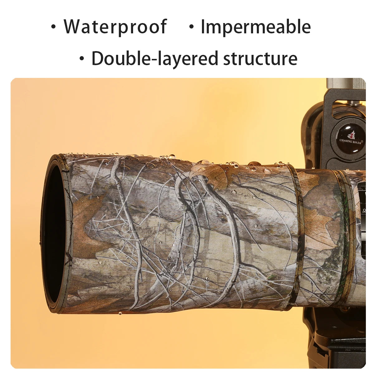 Chasing birds camouflage lens coat for CANON RF 70-200 mm L IS USM Z waterproof and rainproof lens protective cover