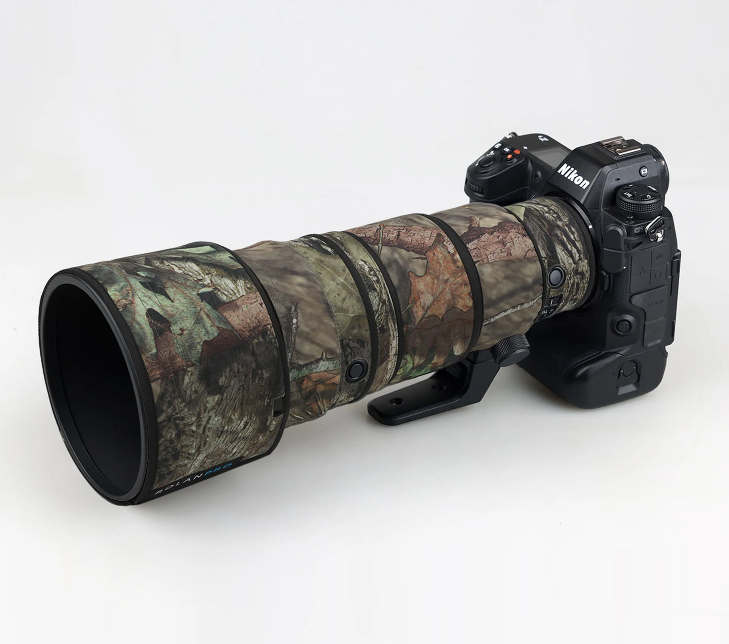 ROLANPRO Waterproof Lens Camo Coat for Nikon Z 400mm f4.5 VR S Rain Cover Lens Protective Cover Z400 F/4.5 Rain Cover Guns Case