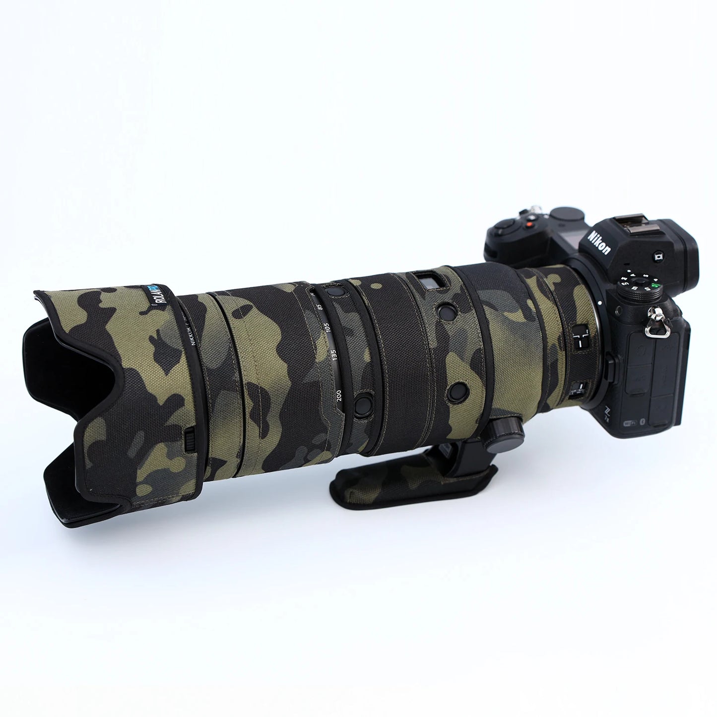 RolanPro Lens Coat for Nikon Z 70-200mm F2.8 VR S – Waterproof Camo Rain Cover