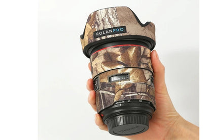 ROLANPRO Lens Camouflage Coat for Canon EF 24-70mm F/2.8L USM Rain Cover Lens Protective Sleeve for 24-70mm F/2.8L II USM