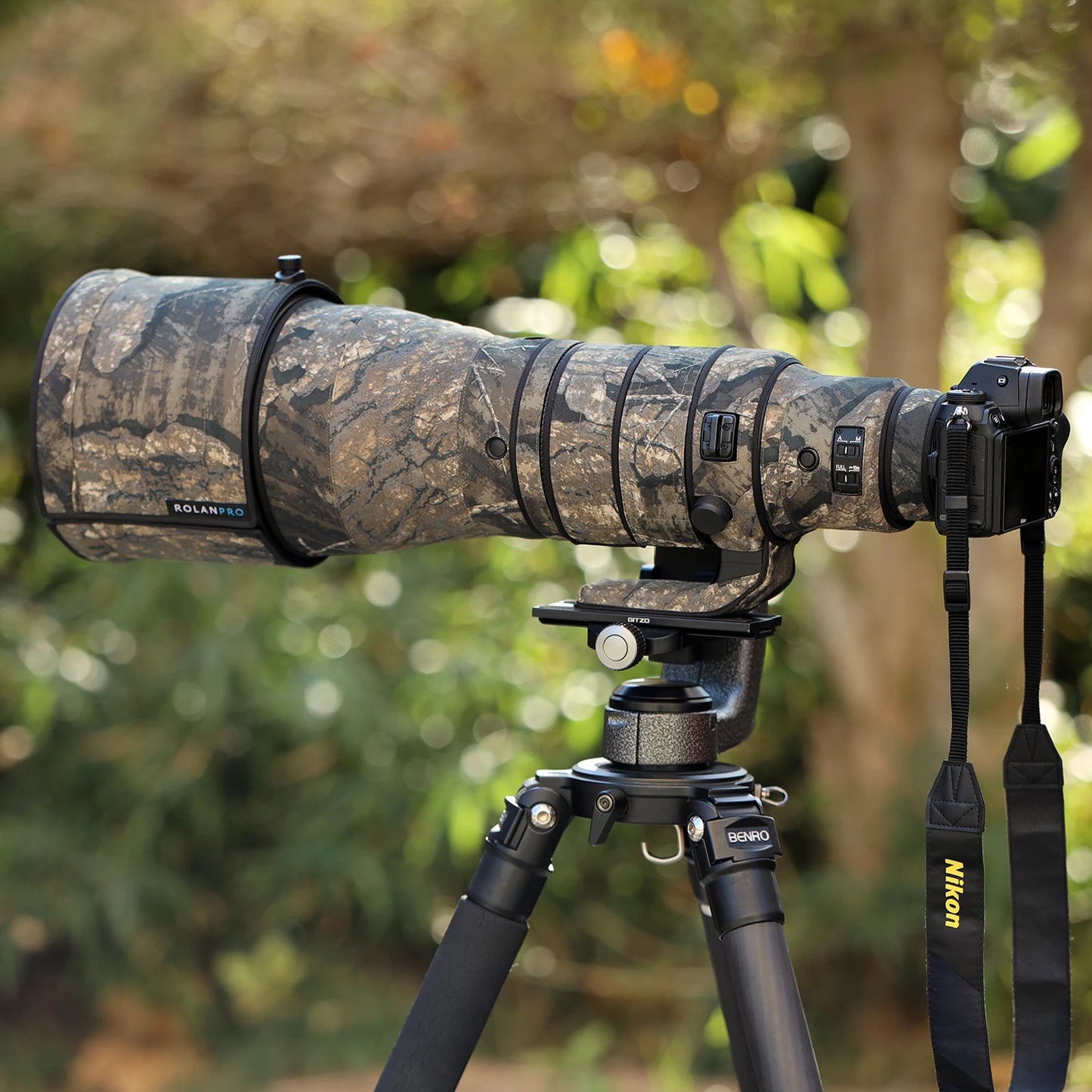 ROLANPRO Waterproof Lens Coat for Nikon Z 600mm F4 TC VR S Rain Cover Lens Protective Cover Guns Case Nikon z 600 f4 Camouflage No.11 waterproof