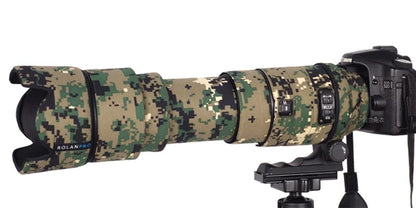 ROLANPRO Lens Camouflage Coat for Sigma APO 50-500mm F/4-6.3 EX DG HSM Lens Protective Sleeve Guns Case Cover Foto Bag Green digital China Mainland