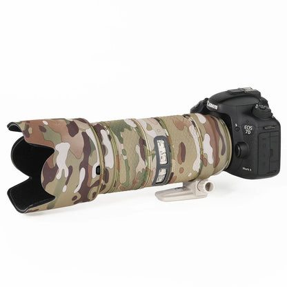 CHASING BIRDS camouflage lens coat for CANON EF 70 200 mm F2.8 L IS II or III USM waterproof and rainproof lens protective cover Desert China Mainland