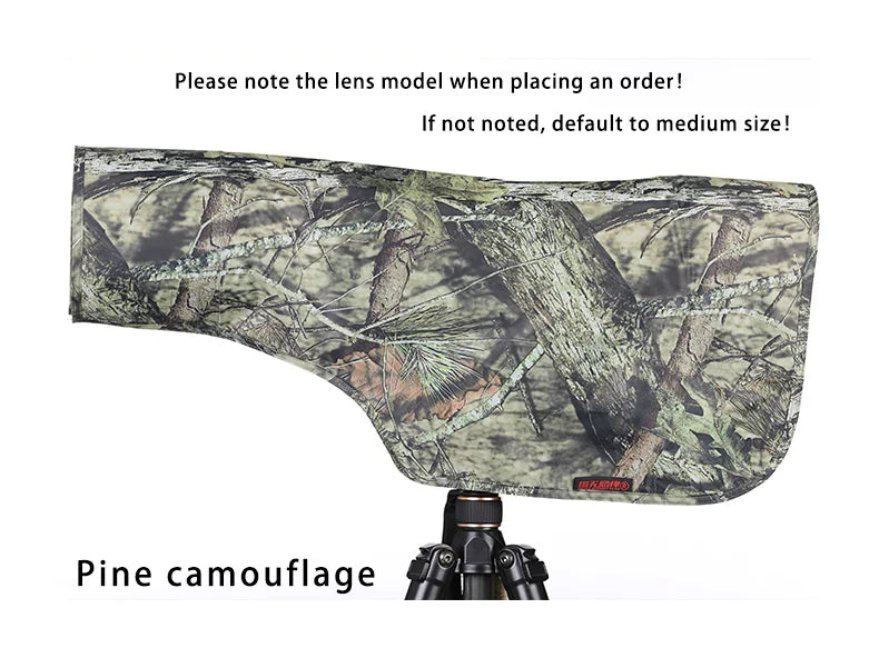 CHASING BIRDS rain coat for CANON RF 200-800 mm F6.3-9 IS USM camouflage and waterproof rain cover Sunscreen and UV protect M Pine China Mainland